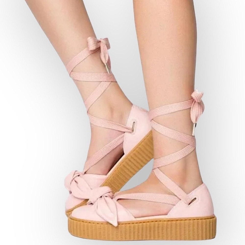 Puma x Fenty by Rihanna Bow Creeper Ballerina Platform Sandal Shoes